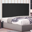 Ver imagem 1 de Cabeceira Suspensa King 195cm Suede Ravenna Preto