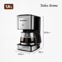 Ver mais imagens de Cafeteira Elétrica Mondial Dolce Arome C-44-32x-si Preto/inox 220v