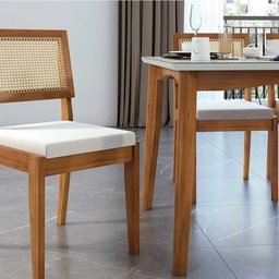 Conjunto Mesa Monalisa com 6 Cadeiras Rainha - Nesher - 6