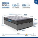 Ver imagem 6 de Cama Box Baú com Colchão de Espuma D60 Double Face Guarda Costas Comfort Force Probel Queen 158cm