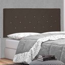 Ver imagem 1 de Cabeceira Suspensa Queen 160cm Suede Tania Marrom