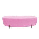 Ver imagem 3 de Puff Decorativo Orgânico Alana Suede Rosa Bebê