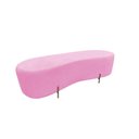 Ver imagem 1 de Puff Decorativo Orgânico Alana Suede Rosa Bebê