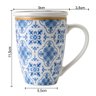 Conjunto 6 Canecas de Porcelana para Chá 310ml com Tampa e Filtro Inox Lisboa Lyor Azul - 3