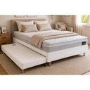 Ver imagem 1 de Cama Box c/Aux Crc Casal +Colchão Anatômico Ortopédico Magnum Hellen -