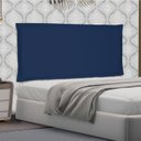 Ver imagem 1 de Cabeceira Suspensa Solteiro 90cm Suede Veneza Azul