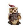Coruja Natalina em Resina Decorativo - 1