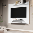 Ver imagem 3 de Painel para Sala Tv até 42” com Prateleiras Mdp Dubai - Jm3 Móveis:branco
