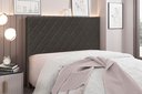 Ver imagem 1 de Cabeceira Casal Suede 140cm Esmeralda Cinza