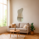 Ver imagem 7 de Espelho Orgânico Decorativo para Sala Quarto Banheiro Hall e Escritório 110x50 Brinovar
