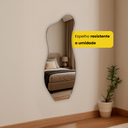 Ver imagem 5 de Espelho Orgânico Decorativo para Sala Quarto Banheiro Hall e Escritório 110x50 Brinovar