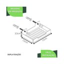 Ver imagem 7 de Porta Sabonete de Banheiro Saboneteira de Parede Preto F.elg