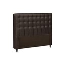 Ver imagem 1 de Painel de Cama Box Estofada Casal Dama Plus Suede Marrom Chocolate - Simbal