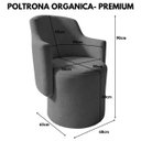 Ver imagem 2 de Poltrona Orgânica Moderna Confortável Estofada Recepção