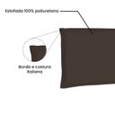 Ver imagem 4 de Cabeceira Suspensa Casal 140cm Suede Veneza Marrom