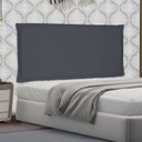 Ver imagem 1 de Cabeceira Suspensa Casal 140cm Suede Veneza Cinza