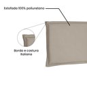 Ver imagem 4 de Cabeceira Suspensa King 195cm Suede Veneza Bege