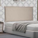 Ver imagem 1 de Cabeceira Suspensa King 195cm Suede Veneza Bege