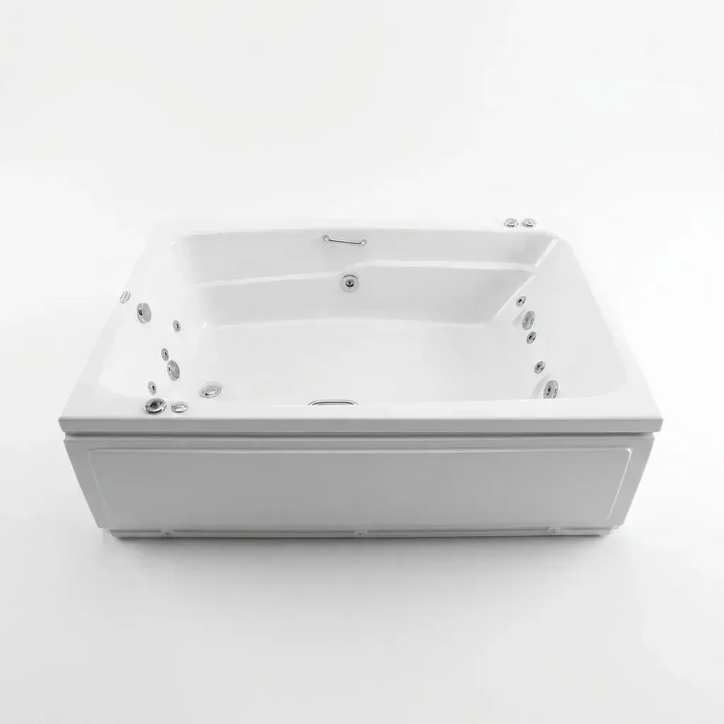 Ver imagem 2 de Banheira de Hidromassagem Dupla Acrilbath Top Line Ouro Fino com Cromoterapia LED e Apoios para Cabeça 170cm em Acrilico 220V Branco