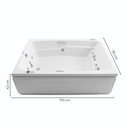 Ver imagem 3 de Banheira de Hidromassagem Dupla Acrilbath Top Line Ouro Fino com Cromoterapia LED e Apoios para Cabeça 170cm em Acrilico 220V Branco