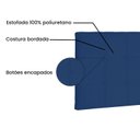 Ver imagem 4 de Cabeceira Suspensa Solteiro 90cm Suede Verona Azul