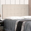 Ver imagem 1 de Cabeceira Suspensa Solteiro 90cm Suede Verona Bege