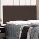 Ver imagem 1 de Cabeceira Suspensa Solteiro 90cm Suede Verona Marrom
