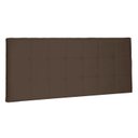 Ver imagem 2 de Cabeceira Suspensa Solteiro 90cm Suede Verona Marrom