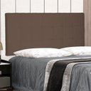 Ver imagem 1 de Cabeceira Suspensa Solteiro 90cm Suede Verona Marrom