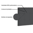Ver imagem 4 de Cabeceira Suspensa Solteiro 90cm Suede Verona Cinza
