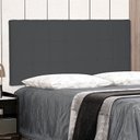 Ver imagem 1 de Cabeceira Suspensa Solteiro 90cm Suede Verona Cinza