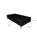 Ver imagem 3 de Base Box Solteiro 0,88x1,88 Firmeza e Durabilidade Preto