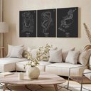 Ver imagem 3 de Kit 3 Quadro Decorativo Circuitos Formula Carro Interlagos Qualidade Premium 28x20cm