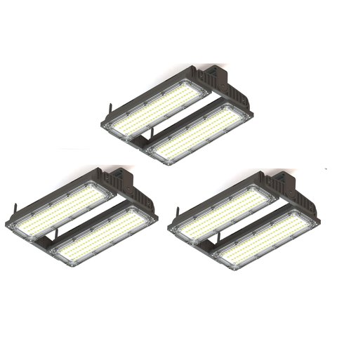 Kit 3 Refletor 200w Holofote Led Osram 18000lm Ip66 Combate