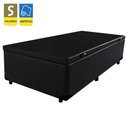 Ver imagem 2 de Cama Box Baú Solteirão Sintético Preto 96x203x40 Empório Mathias