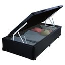 Ver imagem 3 de Cama Box Baú Solteirão Sintético Preto 96x203x40 Empório Mathias