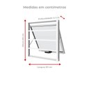 Ver imagem 5 de Janela Maxim-Ar com Grade 60CMX60CM em Alumínio Branco com Vidro Jateado– Vitrolar