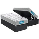 Ver imagem 1 de Cama Box Baú Solteiro: Colchão Ortopédico Probel D45 / Ep Guarda Costas Próextreme Double Face+