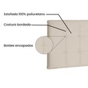 Ver imagem 4 de Cabeceira Suspensa Queen 160cm Suede Verona Bege
