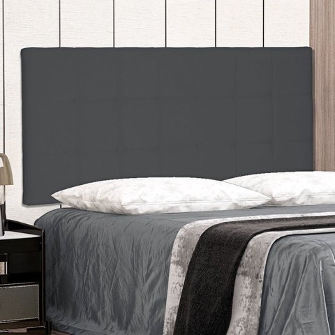 Cabeceira Suspensa Queen 160cm Suede Verona Cinza