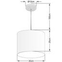Ver imagem 2 de Lustre Pendente Cilíndrico Free Lux para Mesa de Jantar, Sala, Quarto, Churrasqueira e Balcão.