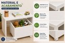Ver imagem 7 de Mesa Infantil com Bau Organizador Branco com Rodízios Quarto