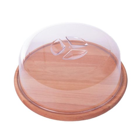 Boleira de Madeira com Tampa Essence