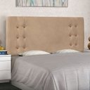 Ver imagem 1 de Cabeceira Casal Suede 140cm Gênova Bege