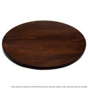 Ver imagem 5 de Prato Giratório Centro De Mesa Madeira Castanho 70Cm