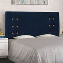 Ver imagem 1 de Cabeceira Queen Suede 160cm Gênova Azul