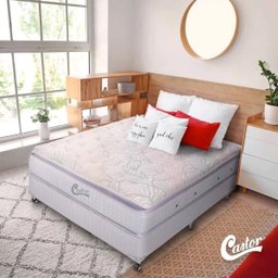 Cama Box Queen Castor Vitagel Super Luxo Pocket One Face 158x198x56 + Box Castor - 2