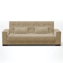 Ver imagem 3 de Sofá Cama 02 lugares Lisboa Suede Pés de Madeira - D’Rossi - Marrom Rato