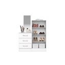 Ver imagem 5 de Quarto Completo Casal Guarda Roupa 4 Ptas B24 + Cômoda B700 Branco Henn