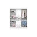 Ver imagem 4 de Quarto Completo Casal Guarda Roupa 4 Ptas B24 + Cômoda B700 Branco Henn